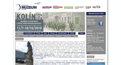 Desktop Screenshot of muzeumkolin.cz